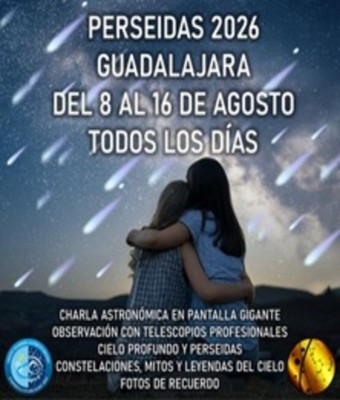 Perseidas 2026 Guadalajara en BRIHUEGA