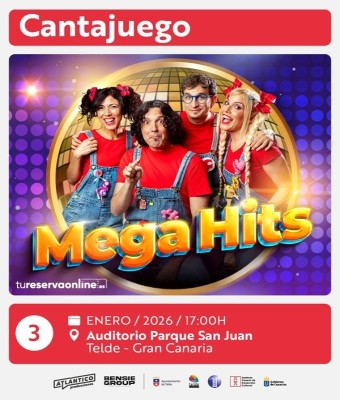 MEGAHITS – CANTAJUEGO en Gran Canaria