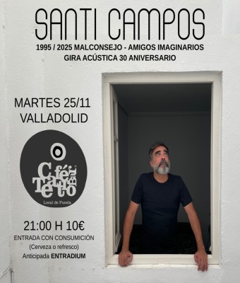 Santi Campos (acústico) en Valladolid 