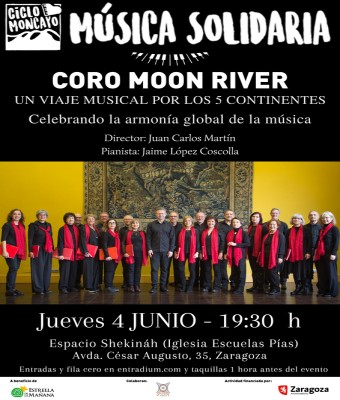 CORO MOON RIVER: UN VIAJE MUSICAL POR LOS 5 CONTINENTES en Zaragoza