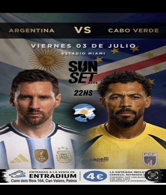 Argentina  vs Cabo Verde   Sunset Club Palma en Balears, Illes