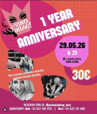 ¡Y vino la drag! 1 Year anniversary en Barcelona