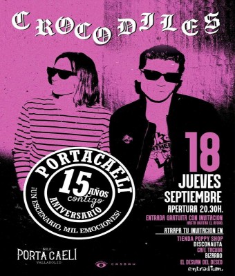 CROCODILES en Valladolid - concierto con invitación