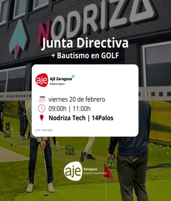 Junta Directiva + Bautismo en Golf en Zaragoza