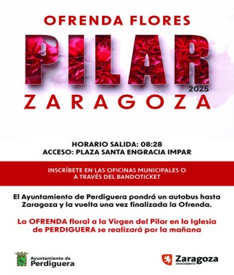 Ofrenda Pilar 2025 - Grupo de Perdiguera en Zaragoza