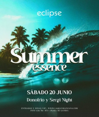 ECLIPSE | SUMMER ESSENCE - SÁBADO 20 JUNIO en Valencia