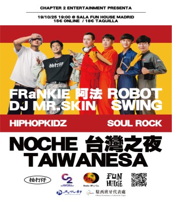 Noche Taiwanesa con Robot Swing y FRαNKIE x DJ Mr. Skin en Madrid