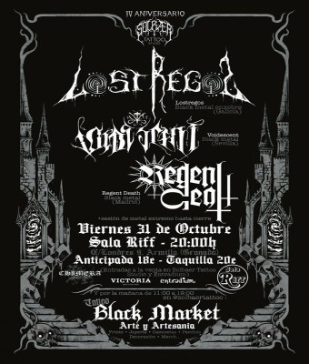 Fiesta 4 Aniversario Solbaer Tattoo / Lostregos - Voidescent - Regent Death / En Armilla, Granada
