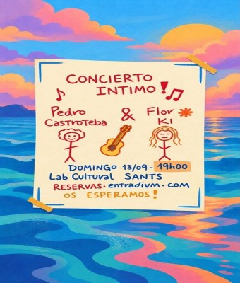 Flor Ki y Pedro Castroteba en Barcelona (Concierto íntimo)
