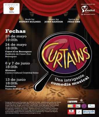 Curtains, una intrigante comedia musical, ALCÀSSER en Valencia