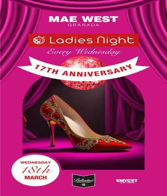 Discoteca Mae West Granada - Miércoles 18 Marzo de Ladies Night