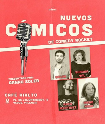 Nuevos Cómicos de Comedy Rocket en Valencia/València