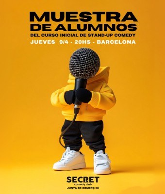 Primera presentación del taller de Stand up Secret Comedy Club en Barcelona