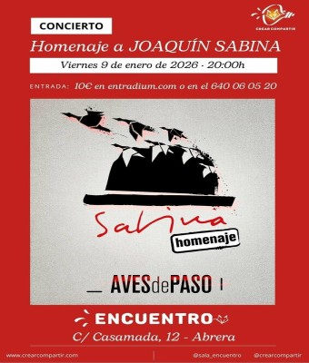 AVES DE PASO – concierto homenaje a Joaquín Sabina  en Barcelona