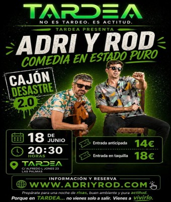 ADRI & ROD - CAJÓN DESASTRE 2.0 en TARDEA LAS PALMAS en Palmas, Las