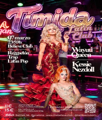 TÍMIDA · Latin Club en Believe Club en Barcelona