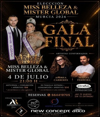  GALA FINAL MISS BELLEZA & MISTER GLOBAL MURCIA 2026 
