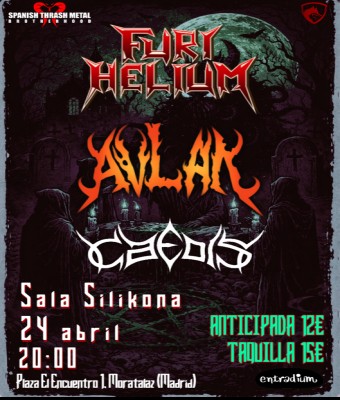 Caotic Assault: Avlak + Furi Helium + Caedis en Madrid
