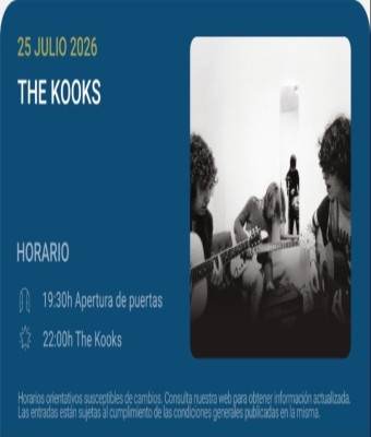 The Kooks - Noches del Botánico 2026 en Madrid