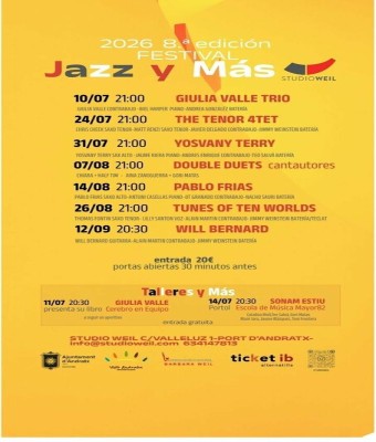 Festival Jazz  y  Más 2026  8.ª edición en Balears, Illes