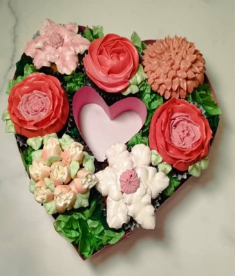 Curso de cupcakes florales de La Pastelera Rosa en Madrid