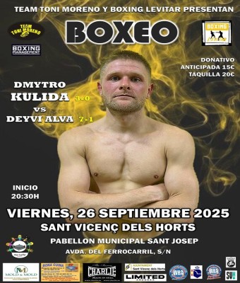 DMYTRO KULIDA 26-09-2025 Boxeo Profesional en Barcelona