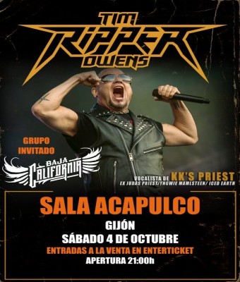 Ripper Owens + Baja California en Gijón en Asturias