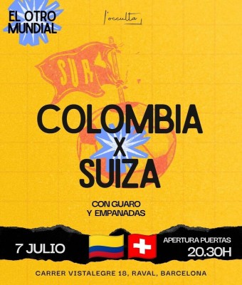 Colombia x Suiza · El otro mundial · L'Occulta en Barcelona
