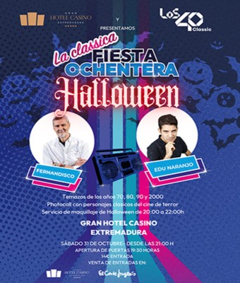 Los 40 Classica Fiesta Ochentera DJSet Halloween en Badajoz