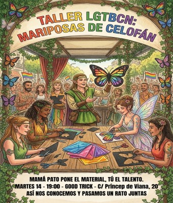 Taller LGTBCN: Mariposas de celofán en Barcelona