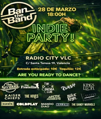 Indie Party! Radio City en Valencia/València