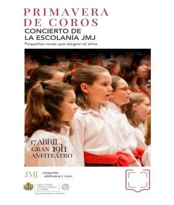 Concierto Escolania JMJ Nuevas Músicas Sacras para voces blancas en Madrid