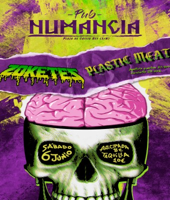 Plastic Meat + Zoketes en Pub Numancia en Zamora