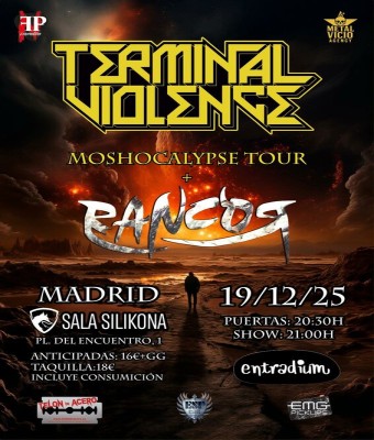 Terminal Violence & Rancor en Sala Silikona (Madrid) - 19/12/25