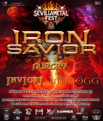 IRON SAVIOR  INVICTI  NURCRY  NIDHÖGG (SEVILLAMETAL FEST V)