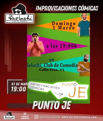 PUNTO JE, IMPROVISACIONES CÓMICAS en Zaragoza