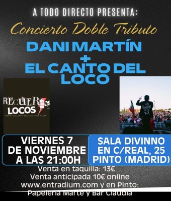 Tributo ECDL Recuerdos Locos Sala Divinno Pinto  en Madrid