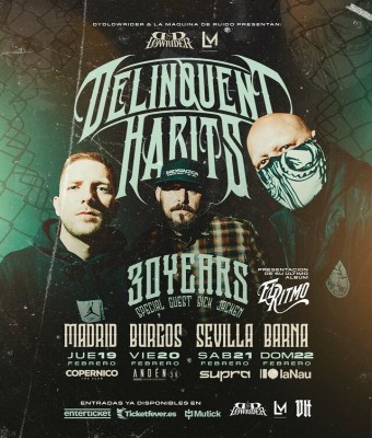 Delinquent Habits Gira 30 Aniversario  en Madrid