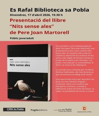 PRESENTACIÓ DEL LLIBRE "NITS SENSE ALES" DE PERE JOAN MARTORELL en Balears, Illes