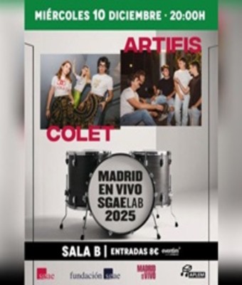 MADRID EN VIVO SGAE LAB: ARTIFIS + COLET