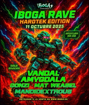 Vandal & Amygdala & Gonzi & Mat Weasel @ La Riviera | Iboga Rave Hardtek Edition en Madrid