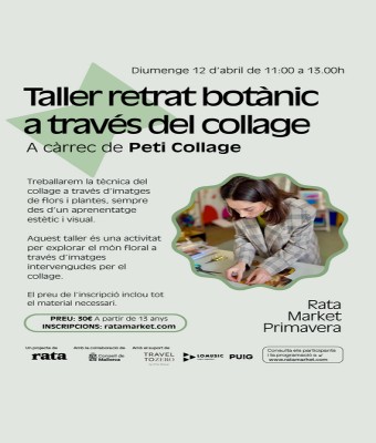 Taller Rata Market Primavera: Retrat botànic a través del collage en Balears, Illes