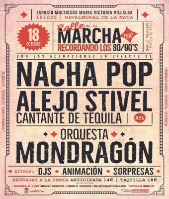 CALLE MARCHA – Recordando los 80/90’s en Cáceres