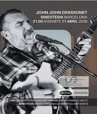 John John Grassonet live music Sinestesia Barcelona