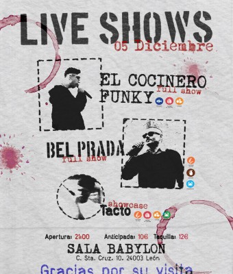 El Cocinero Funky, Bel Prada & Tacto LIVE en León