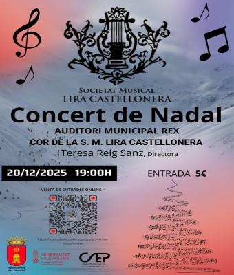 CONCERT DE DE NADAL - COR DE S.M. LIRA CASTELLONERA en Valencia/València