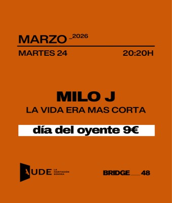 Milo J, La Vida Era Más Corta · AUDE: Sesión de escucha en Barcelona