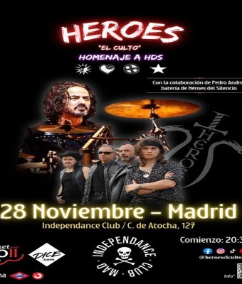 Héroes "El Culto" - Concierto Homenaje a Heroes del Silencio en Madrid