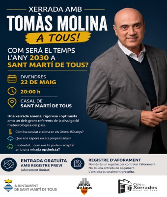 Tomàs Molina (Cicle de Xerrades al Casal) en Barcelona