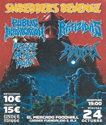 SHREDDERS REVENGE. Ratizidas  Public Intoxication  Peace After Pain  Radity en Alicante/Alacant